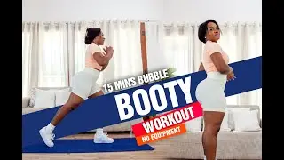 15 MINS BOOTY HOME WORKOUT. ROUND BUTT GUARANTEED! (NO DUMBBELLS) #bootylift #bootyworkout