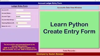 How to Create Accounts Form with Python #python