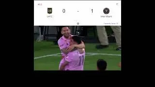 Facundo Farias scores the Fab first goal Inter Miami leads 1-0 - Inter Miami Vs LA FC 03 Sept 2023