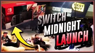 Nintendo Switch MIDNIGHT LAUNCH at Best Buy w/ Zelda Breath of the Wild, 1-2 Switch + MORE UNBOXING!
