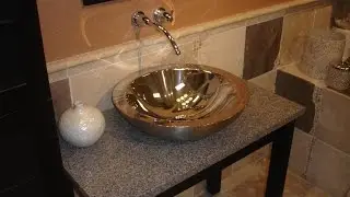 DIY Bathroom Vanity With Vessel Sink
