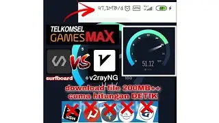 PERBEDAAN SPEED SHADOWSHOCK 🆚 V2RAY. GAMEMAX TELKOMSEL