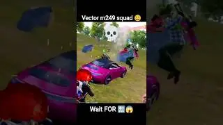 Vector full m249 squad 😃 hard attack 😱#bgmi #shorts #shortvideo #shortsfeed