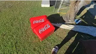 Dumpster Diving-  Vintage Wall Clock Coca-Cola backet  others Good Items