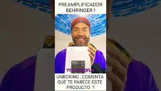 C&Oacute;MO ES EL PRE AMPLIFICADOR DE TUBO BEHRINGER  Tube Ultragain mic 500 usb #shorts unbox