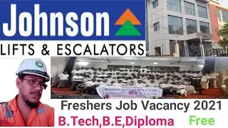 Freshers Job Vacancy 2021| Engineer Job Requirement | Mechanical Engineer | B.Tech, Diploma |johnson