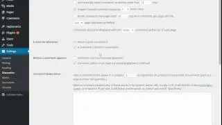 Discussion Settings for Basic WordPress Configuration