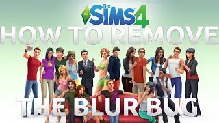 The SIMS 4 - How to remove the Blur Bug