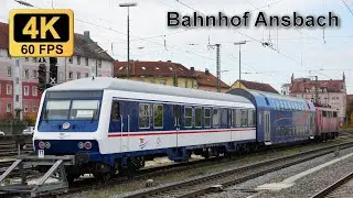 Urlaubs-Express, Leonhard Weiss, viel Intercity- und G&uuml;terverkehr - Trainspotting am Bahnhof Ansbach