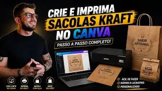 1 Mil Sacolas Kraft Delivery Personalizada na Impressora - Passo a Passo