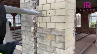 Laserowe oczyszczanie ściany || Laser wall cleaning