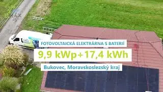 Montáž FVE ve Bukovci (Moravskoslezský kraj) 9,9 kWp + bateriové úložiště 17,4 kWh