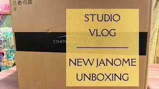 Unboxing My New Janome M8 Professional Sewing & Quilting Machine - Studio Vlog #smallbusinessowner 