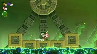 Super Mario Bros. Wonder - M5 - Minas Fungij&iacute; - Excavaci&oacute;n central - Ruinas basculantes