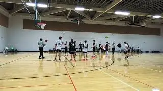 Ryan goes to the  free throw line. Cousin Knightlee gets to watch