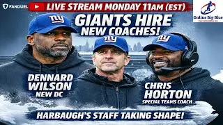 Harbaugh&rsquo;s Blueprint Begins! NY Giants Land Dennard Wilson & Chris Horton | LIVE Monday 11am