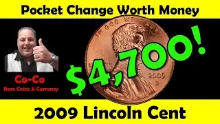 Coins Worth Money - Lincoln Cents.  Check your pocket change! This 2009 Lincoln Penny sold for $4700