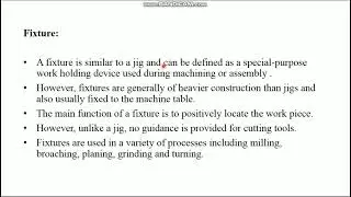 Process Planning Activities, Video#2