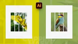 Design Idea using Clipping Mask in Illustrator I Compound path and Clipping Mask Design