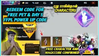 REDEEM CODE FREE PET, FFPL DAY-6 POWERUP CODE -NEW PAKISTHAN CHARACTER -FREE CHARACTER LIST 4th ANNI