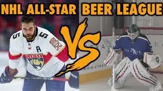 NHL Player VS Beer League Goalie - Best of 5 shootout