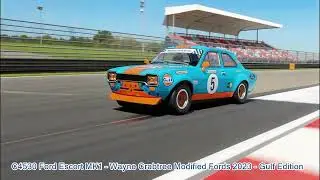 C4530 Ford Escort MK1 &ndash; Wayne Crabtree Modified Fords 2023 - Gulf Edition