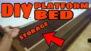 DIY MODERN PLATFORM BED WITH STORAGE | HOW TO BUILD PLATFORM BED WITH STORAGE | MR. LEE TV