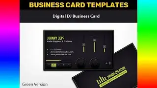 Business Card Template: Music Producer and DJ Business Card