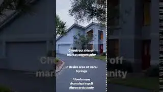 Single Family home in Broward County located in Coral Springs