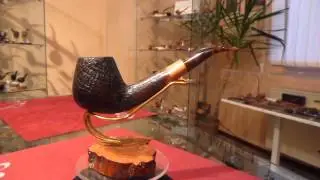 Brand new Briar pipe PARONELLI bent sandblast dark -  eBay item number: 181606510243