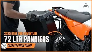 72L Auminium Panniers Installation Guide for KTM 390 Adventure 2025 🛠️⚙️ | Auto Engina