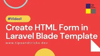 How to create HTML Form in Laravel 8 | Laravel Blade Template | Using Bootstrap framework in Laravel