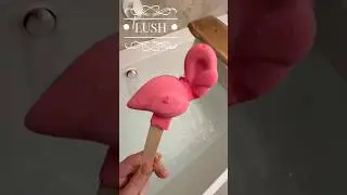 LUSH FLAMINGO REUSABLE BUBBLE BAR 🦩🦩🦩#lush