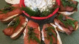 EASY to make Cream Cheese Dip for Smoked Salmon Appetizer