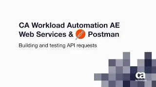 CA Workload Automation AE: Web Services