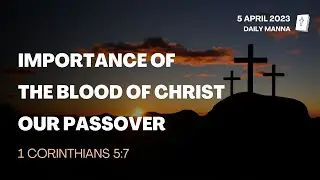 1 Corinthians 5:7 | Importance Of The Blood Of Christ - Our Passover | Daily Manna