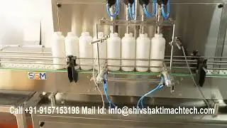 Pesticide Filling & Packaging Line | Servo Gear Pump Filler, Capper, Induction Wad Sealer Labeller