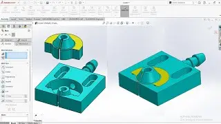 Water Jet Guide Design for Wire Cut EDM | SolidWorks 3D Modeling & Assembly