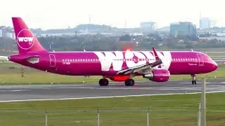 WOW AIR Airbus A321 Takeoff from Toronto Pearson Intl. YYZ Airport | TF-NOW