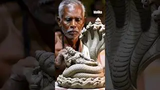 Lord vishnu clay idol making 😱||#clayidol #vishnu #shorts #murti #mitti #lovevishnustatue
