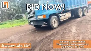 🔥𝗕𝗜𝗗 𝗡𝗢𝗪! Sandberg Construction Equipment Excess Inventory Liquidation - Sturgeon Lake, MN
