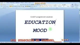 CS507 ASSIGNMENT 1 SOLUTION BY WAQAS FALL 2023