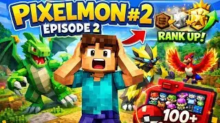 Ranking Up & Catching 100+ Pokemons | Pixelmon | Mobcraft |  Pok&eacute;monMinecraft Pixelmon #2 |