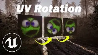 Самый простой способ повернуть UV-текстуру с помощью материалов в Unreal Engine 5