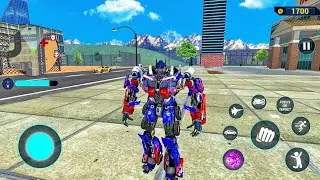 Car &jet Transformation Robot Fight Game Flying Police Robot Game 2020 Android Gameplay 