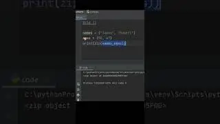 zip ( ) function      #shorts #python