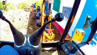 Drainage working Site | Part 2 #jcbvideos #jcb #jcbvideo2023 #drainagesystem