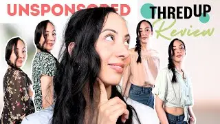 *UNSPONSORED* THREDUP REVIEW! Mini ThredUp Haul + Try On 👗🛍️!