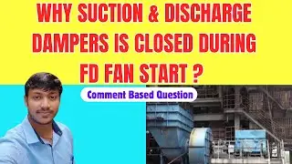 Why Suction and Discharge Damper is closed during starting of FD Fan, PA Fan and SA Fan ?