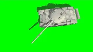 Russian Tank / Panzer / T62 / T52 / MBT / HD (Green Screen)